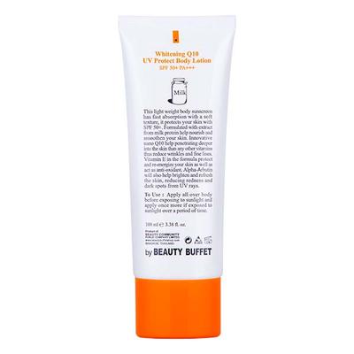 Scentio Milk Plus Organic Whitening Q10 UV Protect Body Lotion SPF50+ PA+++ 100 ml - Lotions & Creams
