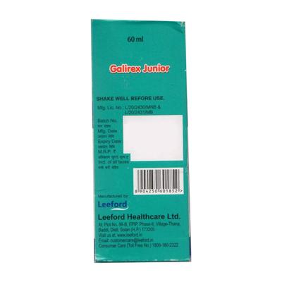 GALIREX JUNIOR Syrup 60ml - Cough And Cold-Cou