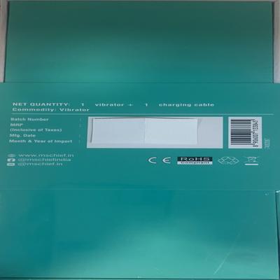 MsChief Virtuoso Vibrator With Air Pulse Stimulator - Turquoise 1's - Massagers And Vibrators