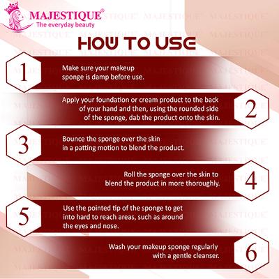 Majestique Blender Beauty Sponge FC67 2's - Sponges & Applicators