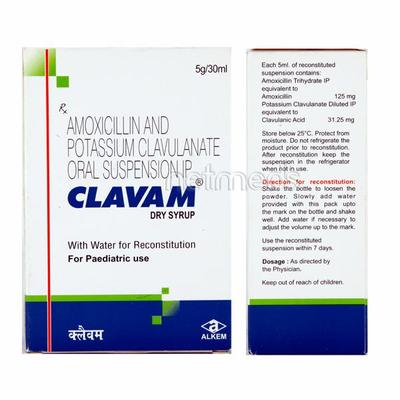 CLAVAM Dry Syrup 30ml (se) - Bacterial Infections-Pen
