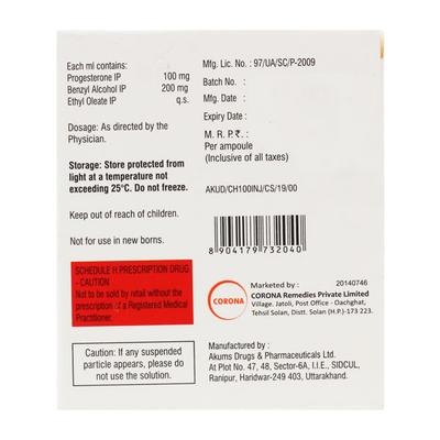 C HOP 100 Injection 1's - Hormonal Therapy-Oes