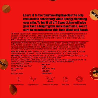 GONUTS By Bewakoof Hazelnut About You Face Wash and Scrub For Women 150 ml - Scrubs & Exfoliants