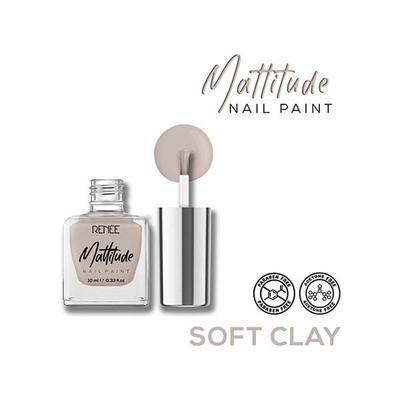 RENEE Mattitude Nail Paint - Soft Clay 10 ml - Nail Polish
