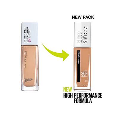 Maybelline New York Super Stay 24H Full coverage Liquid Foundation,Sun Beige 310 30 gm - Foundation