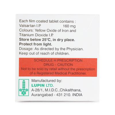 Valent 160mg Tablet 10'S - Hypertension-Ang
