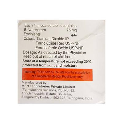 BRICET 75 Tablet 10's - Epilepsy/Convulsion-Ant
