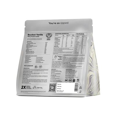 Wellbeing Nutrition 100% Whey Protein Isolate Ultra Pure Fast Absorbing - Bourbon Vanilla 1 kg - Whey Proteins