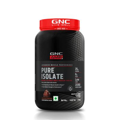 GNC AMP Pure Isolate - Chocolate Frosting 0.907 kg - Workout Essentials