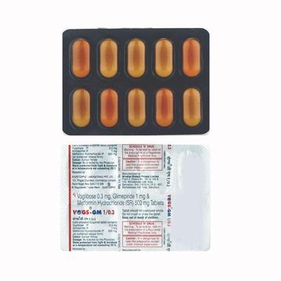 Vogs GM 1/0.3mg Tablet 10'S - Diabetes-Ant