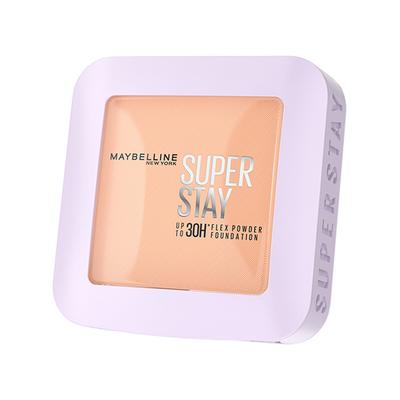 Maybelline New York Super Stay Flex Powder Foundation, 120, 30H Full Cover, Oil-Control 9 gm - Foundation