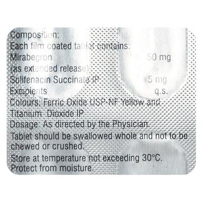 MIRAGO S 50 Tablet 10's - Bladder And Prostate Disorders-Dru