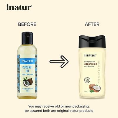 Inatur Pure & Cold Pressed Oil - Coconut 100 ml - Massage Oils