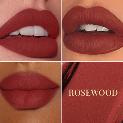 mCaffeine Shades Velvet Blur Matte Liquid Lipstick - 12 Hrs Stay & Lightweight - Rosewood 4 ml - Liquid Lipsticks