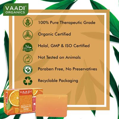 Vaadi Herbals Vitamin C Soap For Tan Removal & Instant Brightening 75 gm - Soaps