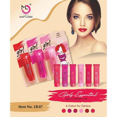 Matt Look Lip Makeup Girls Essential Colour Lip Balm Moisturizing Lip, Peach Blossom 3.5 gm - Lip Balms