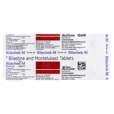 BILACHEK M Tablet 10's - Allergies-Ant