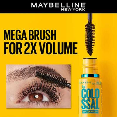 Maybelline New York The Colossal Mascara Waterproof 2X Volume 01 Black 01 Noir 10 ml - Mascaras