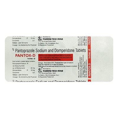 PANTOX D Tablet 10's - Ulcer/Reflux/Flatulence-Aaa