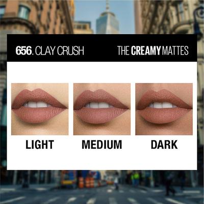 Maybelline New York Color Sensational Creamy Matte Lipstick, 656 Clay Crush 3.9 gm - Lipsticks