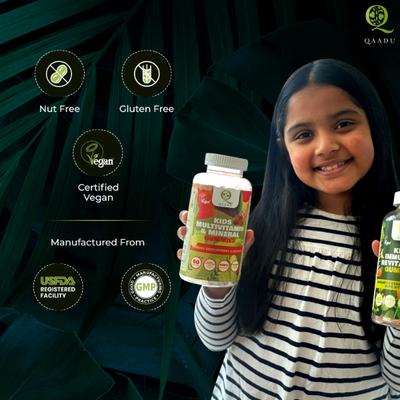 Qaadu Kids Multivitamin & Mineral Gummies 60's - Multi-Vitamins