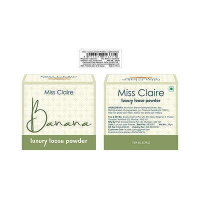Miss Claire Luxury Loose Powder - Light Banana 38 Gm - Loose Powder