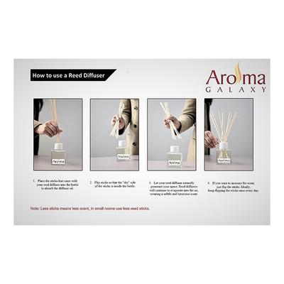 Aroma Galaxy (Alcohol Free) Fragrant Reed Diffuser Kit - Relaxation 30 ml - Carrier Oils