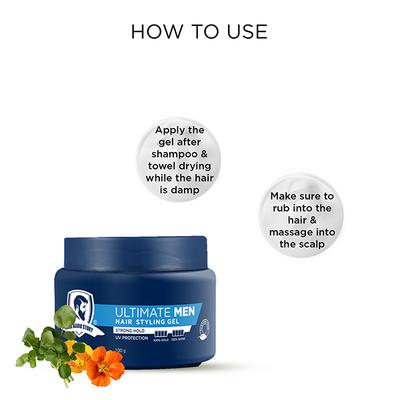 The Beard Story Ultimate Men Hair Styling Gel - Strong Hold 100 gm - Hair Gels & Waxes