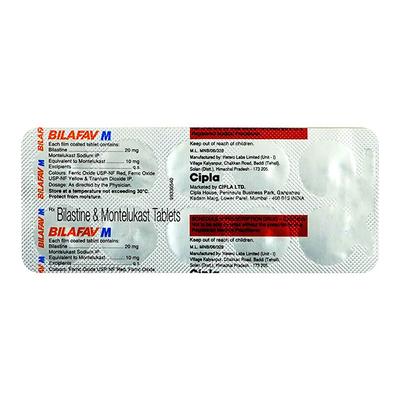 BILAFAV M Tablet 10's - Allergies-Ant