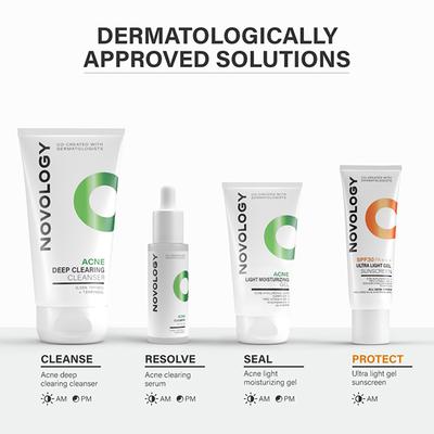 Novology SPF 30 PA+++ Ultri Light Gel Sunscreen 50 gm - Body Sunscreen