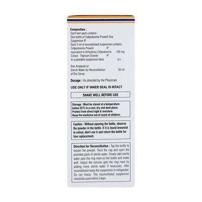 Hhcepo 100mg Dry Syrup 30ml - Bacterial Infections-Cep