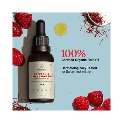 Juicy Chemistry Organic Saffron and Red Raspberry Facial Oil 10ml - Face Oils