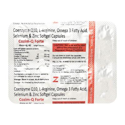 Cozim Q Forte Capsule 10'S - Supplements-Sup
