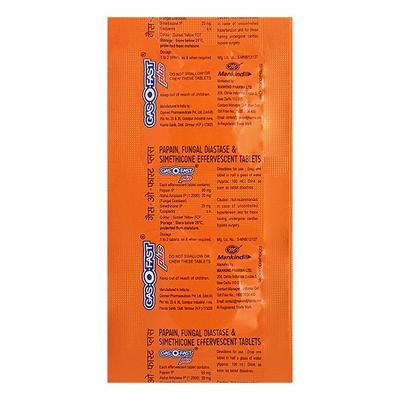 GAS O Fast Plus Sugar Free Orange Flavour Tablet 2'S - Digestion-Dig