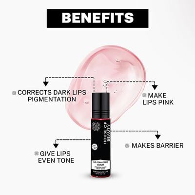 House Of Beauty Lip Color Corrector Serum For Pigmented & Discolored Smoker Lips 10ml - Lip Balms