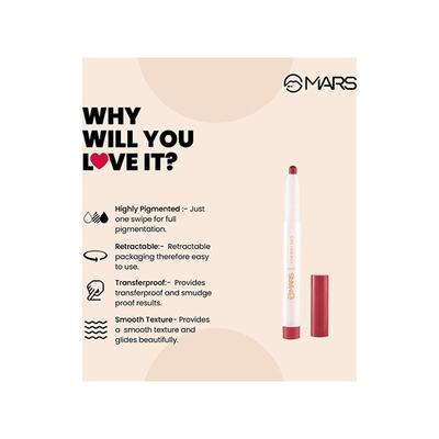 Mars Poppins Lip Crayon (Vampy Plum-08) 1.3 gm - Lip Crayons