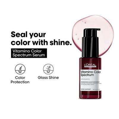 L'Oreal Professionnel Vitamino Color Spectrum Glass Shine Serum for All Colored Hair 30 ml - Hair Serums