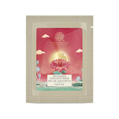 GWP Forest Essentials Soundarya Radiance Cream With 24K Gold & SPF25Face Moisturizer 4 gm - Face Moisturizers