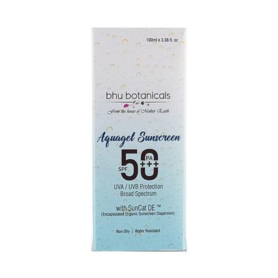 bhu botanicals Aquagel Sunscreen SPF50 PAPlus Broad Spectrum Protection UVAUVB 100 gm - Face Sunscreen