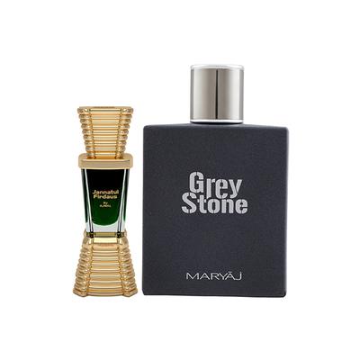 Ajmal Jannatul Firdaus Concentrated Perfume Oil Oriental And Maryaj Grey Stone EDP Aromatic Woody Perfume 110 ml - Perfumes (Edt/Edp)