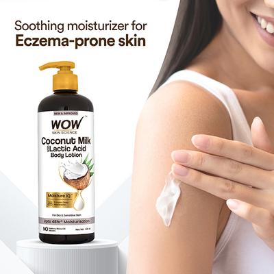 Wow Life Science Coconut Milk & Argan Oil Body Lotion - Medium Hydration 400 ml - Lotions & Creams