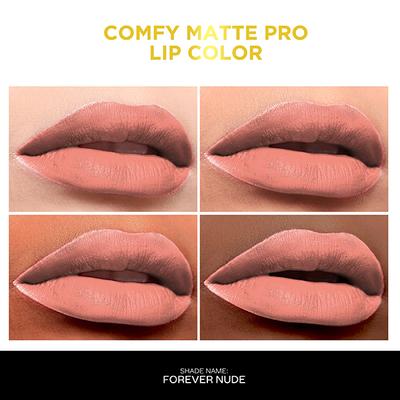 Faces Canada Comfy Matte Pro Liquid Lipstick - Forever Nude 09, 5.5 ml 10HR Stay No Dryness - Liquid Lipsticks
