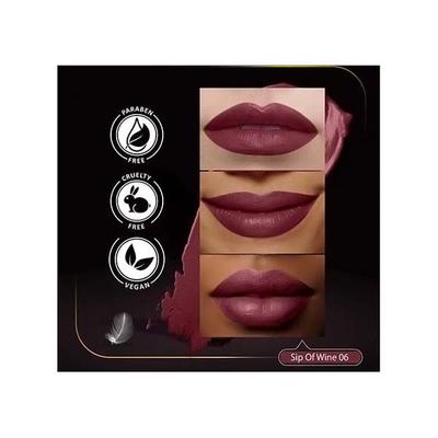Faces Canada Festive Hues - Comfy Matte Creme Lipstick Sip of Wine & Back To Basics (4.2Gx2) 2's - Lipsticks