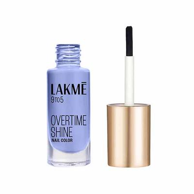 Lakme 9To5 Primer + Gloss Nail Color Russian Mauve 6ml - Nail Polish