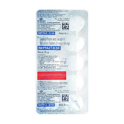 NEPTAZ D 50 Tablet 10's - Heart Failure-Ant