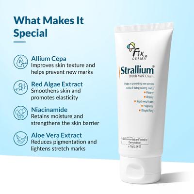 Fixderma Strallium Stretch Mark Cream 75 gm - Stretch Mark Cream
