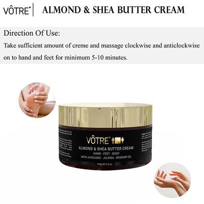 Votre Hand & Foot Creme - Almond & Shea Butter 100 ml - Foot Creams & Lotions