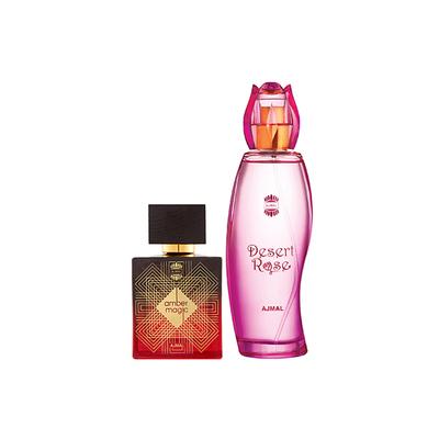 Ajmal Amber Magic EDP Spicy Aromatic Perfume And Desert Rose EDP Floral Oriental Perfume 200 ml - Perfumes (Edt/Edp)