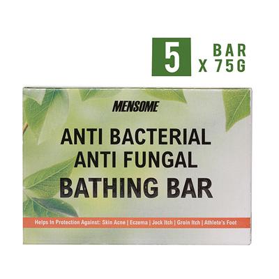 Mensome Anti Bacterial & Anti Fungal Bathing Bar (Pack of 5 X 75 gm) - Soaps