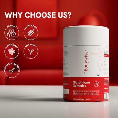 Be Bodywise Glutathione Gummies - 500mg 60's - Multi-Vitamins